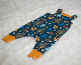 Woodland Dungarees - Available in Blue and Grey - Kinder Feet - 3