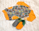 Woodland Tunic Dress - Available in Blue and Grey - Kinder Feet - 4