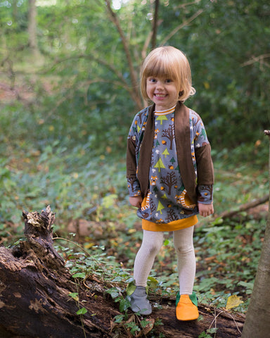 Woodland Cardigan - Available in blue and grey - Kinder Feet - 1