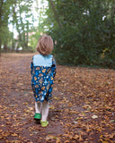 Woodland Dress - Available in Blue and Grey - Kinder Feet - 3