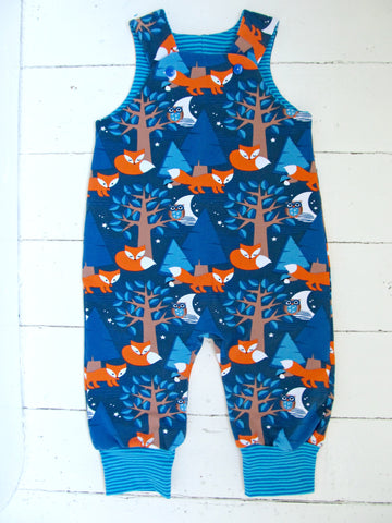 Snuggle Dungarees - Jersey Fabric - Fully Lined