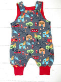 Snuggle Dungarees - Jersey Fabric - Fully Lined - Kinder Feet - 3