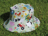 Reversible Sun Hats for Boys and Girls - Kinder Feet - 8